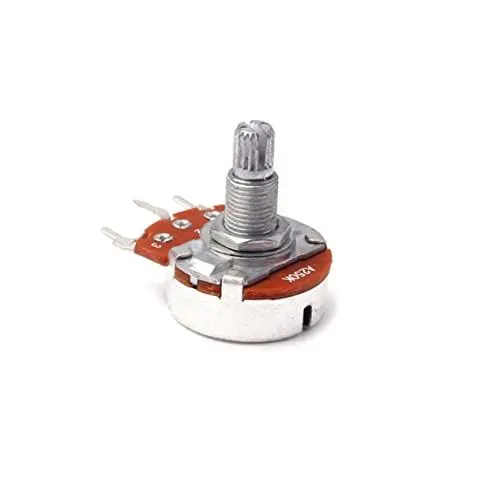 Produktbild: BESTonZON a250k Lötfahnen Lautstärkepotentiometer 500k 250k Potentiometer 500k Potentiometer Musical a250k Töpfe Gitarre Audio-Potentiometer drücken und Ziehen Verstärker lange Achse 500.000