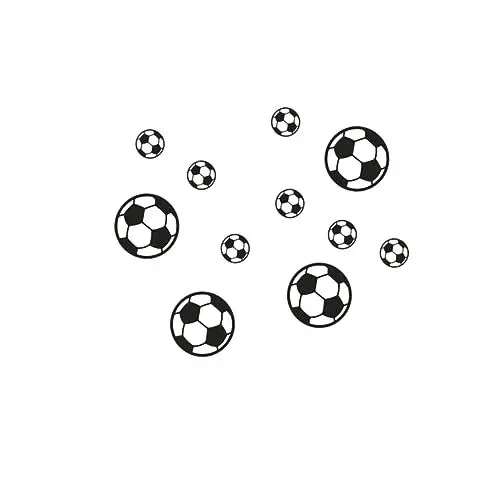 Produktbild: BESTonZON kinderzimmer wandsticker wall stickers for kids room Kinderzimmer Wanddekoration Wanddekorationsaufkleber Wandtattoo Fußball Sofa Wandtattoos schmücken Wandaufkleber Generation