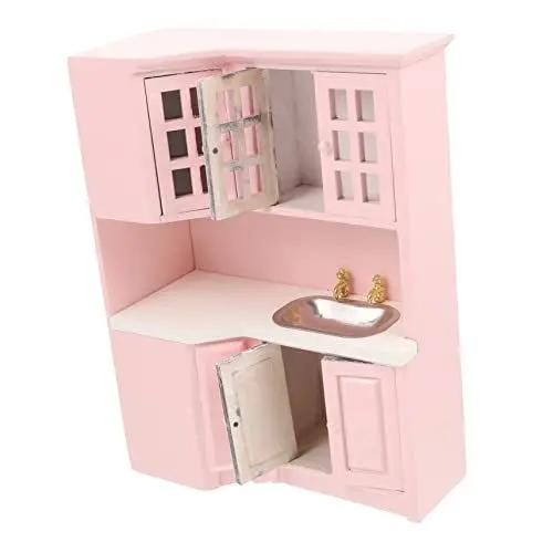 Produktbild: BESTonZON puppenhaus Schrank Mini-Waschtischdekoration Puppe Spielzeug spielzeugküche Spielzeug küche Möbel Ornament Puppenhaus- Mikroszenenverzierung Miniatur Waschbecken