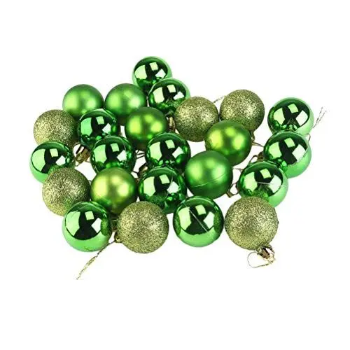 Produktbild: BESTOYARD 12 stück Weihnachtskugeln Kunststoffkugeln Christbaumschmuck Weihnachtsdeko Kugeln 3 cm (Grün)