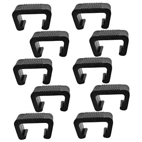 Produktbild: BESTOYARD 1 Satz Möbelclip Rattanstuhl Rattan-stuhl-sofa-clip Terrassenmöbel-clips Gartenmöbelklammer Rattanmöbelklammer Korbsofa-clips Befestigung Für Korbmöbel Plastik Black 10st