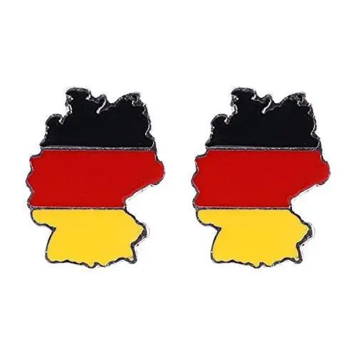 Produktbild: 2 STÜCKE Brosche Pins Flaggen Pins Deutschland Legierung Brosche Territorien Shaped Brosche Revers Pin Schmuck für Männer Frauen