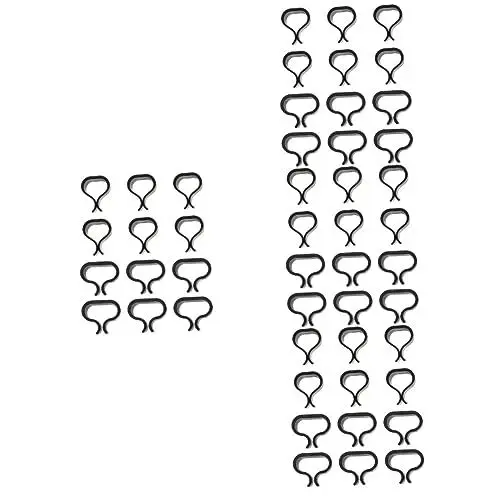 Produktbild: BESTOYARD 4 Sätze Rattan Stuhl Clip Clips Für Terrassensofas Sofaklammern Aus Rattan Ersatzteile Für Gartenmöbel Rattanstuhl Klemmen Sofa-Clips Clips Für Gartenmöbel Pp Black 12 Stück * 4