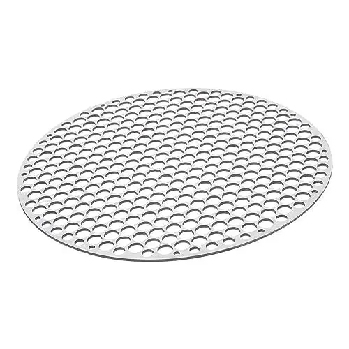 Produktbild: BESTOYARD Grill Im Freien Grillrost Aus Edelstahl Backgitter Grillnetze Für Den Außenbereich Räuchergitter Praktisches Grillgitter Campinggrills Runder Grillrost Bbq-grillnetz Silver Rostfreier Stahl