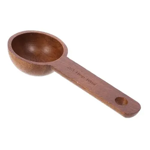 Produktbild: BESTOYARD Kaffeelöffel Für Gemahlenen Kaffee Blattstiel Entkoffeinierter Kaffee Kaffeewaage Scoop Thermobecher Suppenlöffel Teelöffel Einstellbar Container Tassen Alle Holz Brown