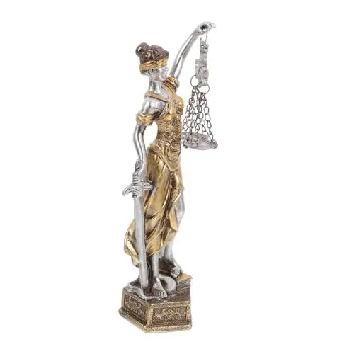 Produktbild: BESTOYARD Statue Der Griechischen Göttin Der Gerechtigkeit Harzfigur Für Anwaltsbüros Vintage Deko Symbolisiert Fairness Und Gerechtigkeit Zeitlose Bürodekoration Robustes Material