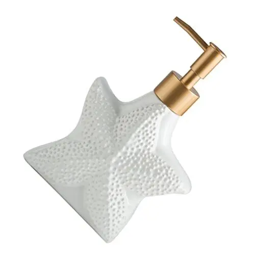 Produktbild: BESTOYARD Weißer Keramik Pumpspender Für Lotion Eleganter Seifenspender Für Badezimmer Und Küche Nachfüllbar Aus Hochwertigem Keramikmaterial Rostfreier Pumpkopf Für Hotel Und Salons