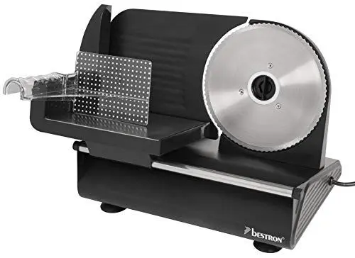 Produktbild: Bestron Allesschneider, Schnittstärke 0-15 mm, 2 Geschwindigkeiten, 150 Watt, Schwarz