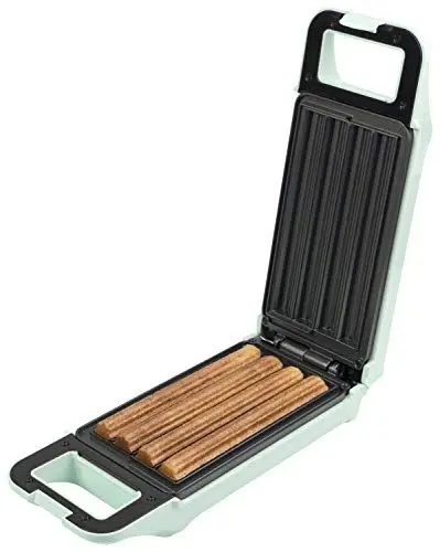 Produktbild: Bestron Churros Maker, Waffeleisen für bis zu 4 Churros, Retro Design, 700 Watt, Sweet Dreams, Mint
