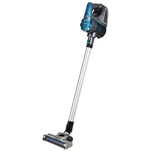 Produktbild: Bestron Kabelloser Handstaubsauger mit Stab, Beutellos, Kapazität: 0,6 l, 120 Watt, Blau/Grau