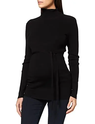 Produktbild: bestseller a/s Damen MLJACINA L/S Knit Rollneck TOP A. Rollkragenpullover, Black, L