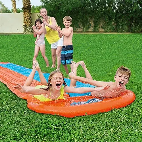 Produktbild: Bestway H2OGO!™ Doppel-Wasserrutsche, Double, 488 x 138 cm