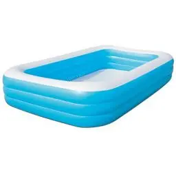 Produktbild: Bestway Family Pool Deluxe, aufblasbares Kinder-Planschbecken 305 x 183 x 56 cm