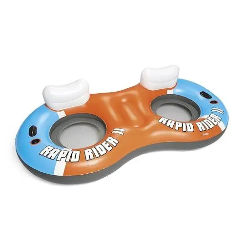 Produktbild: Bestway Hydro-Force™ 2-Personen Schwimmring, RAPID RIDER II, 251 x 132 cm, mit Rückenlehne