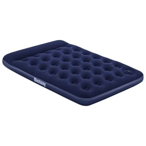 Produktbild: Bestway Luftbett Blue Horizon Step mit interner Fußpumpe Double XL/Lo 191 x 137 x 28 cm, Blau