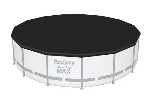 Produktbild: Bestway PVC-Abdeckplane Ø 470 cm, schwarz, rund