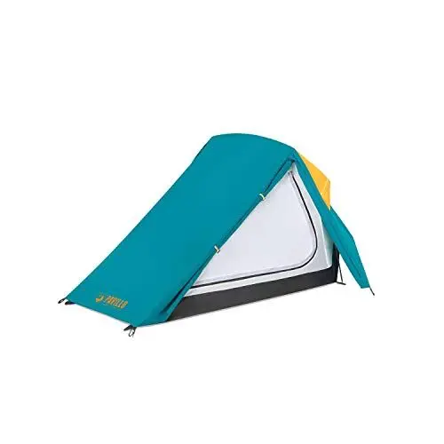 Produktbild: Bestway Pavillo Zelt Hike Dome 2 250x230x95 cm, kompaktes Trekkingzelt für 2 Personen, mit 2 Eingängen und fluoreszierenden Spannseilen