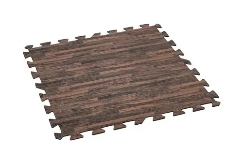Produktbild: Bestway Pool-Bodenschutzfliesen Set 12 Stück á 50 x 50 cm, Holz-Optik (Palisander)