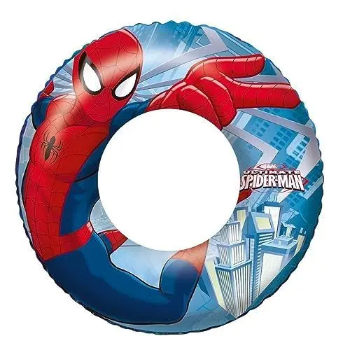 Produktbild: Bestway – Aufblasbarer Spiderman-Lizenz-Schwimmring, Mehrfarbig – 98003B – 56 cm – Outdoor-Spiel ab 36 Monaten, blau