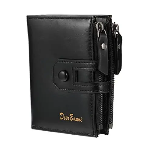 Produktbild: BESTYASH 1Stk Geldbörse kreditkarten Credit Card reisverschlüse reißverschlüsse geldborse Reisebrieftasche Portemonnaie Mann Brieftasche Multifunktionaler Münzbeutel Kreditinhaber Pu Black