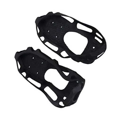 Produktbild: BESTYASH 1 Paar 24 Kletterschuhüberzug Schuhe Mit Schneegriffen Spike-steigeisen Steigeisen Zum Klettern Eisstollen Zum Winterwandern Steigeisenschuhe Eisgriffe Schneegreifer Black
