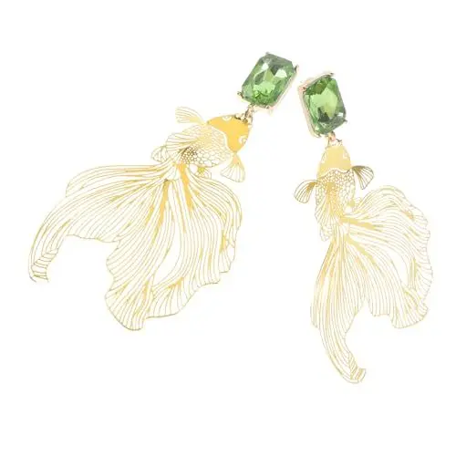 Produktbild: BESTYASH 1 Paar Modische Ohrringe Für Damen Ohrstecker Im Chinesischen Stil Kostümohrringe Für Damen Schmuck Im Chinesischen Stil Für Frauen Ohrstecker Für Damen Fisch Ohrstecker Legierung