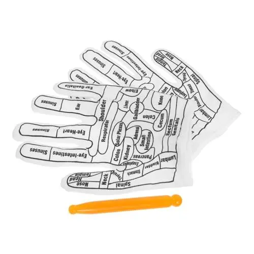 Produktbild: BESTYASH 1 Satz Massagehandschuhe mit Akupressur Reflexzonenstick Entspannende Handmassage für Elastisch Waschbar Bequem zur Muskelentspannung und Stressreduktion