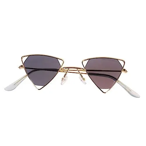 Produktbild: BESTYASH 1stk Damen-sonnenbrille Sonnenbrillen Für Überbrillen Für Frauen Party-sonnenbrille Modische Sonnenbrillen Für Damen Espejuelos Para Mujer Metallic-sonnenbrillen Für Damen Golden