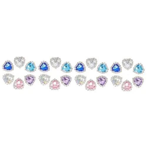 Produktbild: BESTYASH 24 Stk Edelstein Schuhschnalle Clips für Schuhanhänger Perle Edelsteine Strass-Schuh Schnürsenkel schuhclips clips für schuhe zarte Schuhschnalle Schuhschnallen Glas
