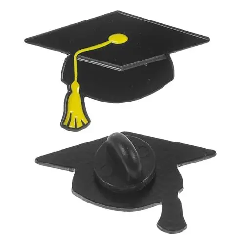 Produktbild: BESTYASH 2 Stk Arzt Hut Brosche Broschennadel Für Kleidung Graduierung Anstecknadel Dekorative Broschennadel Abschlusskappe Brosche Wäscheklammer Anstecknadel Für Abschlusskappen Legierung