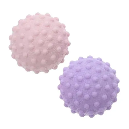 Produktbild: BESTYASH 2 Stück Faszienball Yogaball Noppenball Massageball Für Den Rücken Massageball Roller Noppenmassageball Weicher Handroller Für Die Muskulatur Fußmassageball Handmassage Fußball