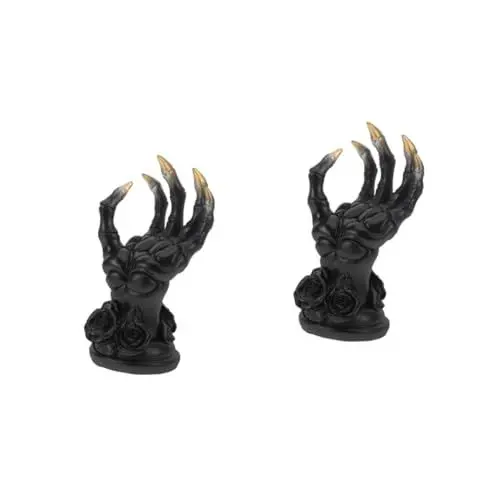 Produktbild: BESTYASH 2st Schmuck Regal Aus Harz Schmuckständer Ohrringhalter Armband-organizer Halskettenhalter Skelett-handschmuckhalter Ohrring-organizer Ring-präsentationsständer Uhrenring Kunstharz
