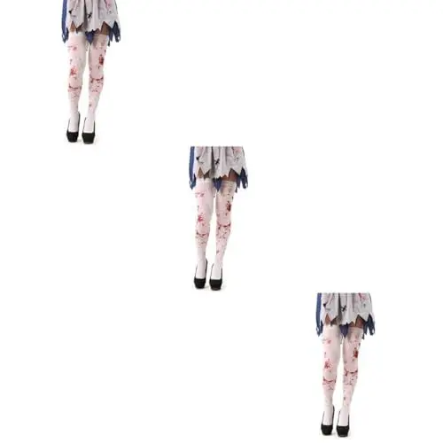 Produktbild: BESTYASH 3 Paare Blutbefleckte Strümpfe Accessoires Strümpfe Halloween-Strumpf Gruselige Strümpfe Cosplay-strümpfe Strumpf Für Cosplay Kleidung Blutige Strümpfe Halloween-Party-strümpfe