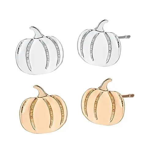 Produktbild: BESTYASH 4 Paar Kürbis Gemüse Ohrstecker Modische Ohrstecker Damen Ohrstecker Halloween Party Ohrringe Kreative Ohrstecker Lustige Halloween Ohrringe Schöne Kürbis Ohrringe
