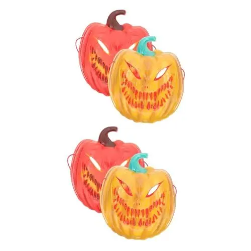 Produktbild: BESTYASH 4 Stück Halloween-Maske halloween costume halloween kostüme grusel masken halloween kostuem gruselige Kürbismaske Halloween-Kürbismasken gruselige Maske Maskenverzierungen Plastik