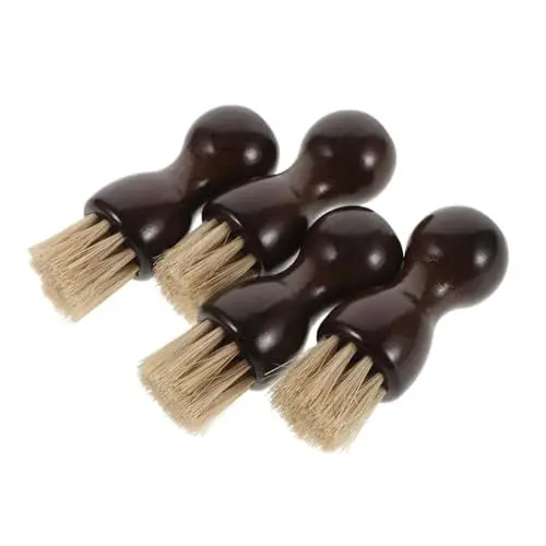 Produktbild: BESTYASH 4-teiliges Schuhbürstenset Aus Rosshaar – Große Mittlere Und Bürste Und Schuhcreme- Zum Reinigen Und Polieren Von Schuhen Schwarz