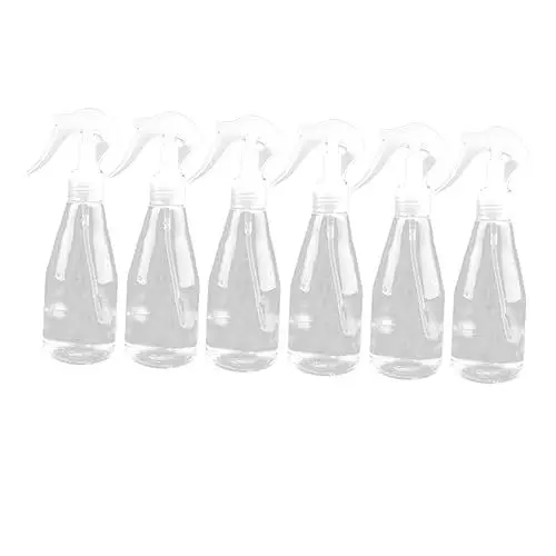 Produktbild: BESTYASH 6 Stück Sprühflaschen Transparente Nachfüllbare Kunststoffzerstäuber für Garten Reisen und Camping Multifunktionale Wasserspender für Duft und Pflegeprodukte