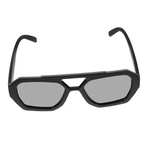 Produktbild: BESTYASH Unisex-sonnenbrille Mit Sechseckigem Rahmen Randlos Dunkel Getönt Uv-schutz Für Outdoor-aktivitäten Und Partys