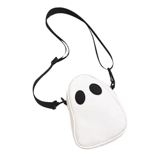 Produktbild: BESTYASH Gothic-halloween-tasche Umhängetasche Schultertasche Geister-aufdruck Multifunktionale Geldbörse Gruseliges Accessoire für Halloween-kostüme