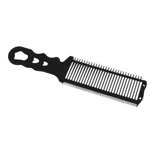 Produktbild: BESTYASH Haarschneidekamm Friseurkamm Pflegekamm Borste Aluminium Friseurbürste Friseurzubehör friseurkämme professionell Haarkämme Frisierkamm nasser Haarkamm Abs Schwarz