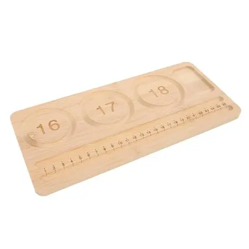 Produktbild: BESTYASH Holzperlentablett Messmatte Schmuckherstellungszubehör Für Kinder Zum Basteln Von Armbändern Flaches Messloch Perlenbrett Farbig Für Kleine Erwachsene Design Von