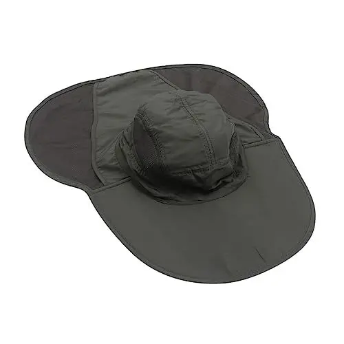 Produktbild: BESTYASH Outdoor Sonnenschutz Hut Für Aktivitäten Im Freien Stylischer Fischerhut Mit Uv-Schutz Für Frühling Sommer Für Angeln Wandern Strand Und Gartenarbeit Militärgrün