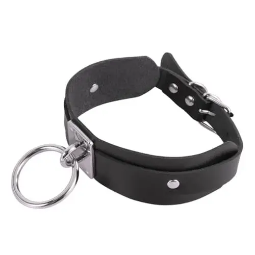 Produktbild: BESTYASH Punk- blackh Gothic-Halsketten für Chokerhalsketten für schwarzes Halsketten für Mädchen Nieten-BH Lederkette für Lederhalskette
