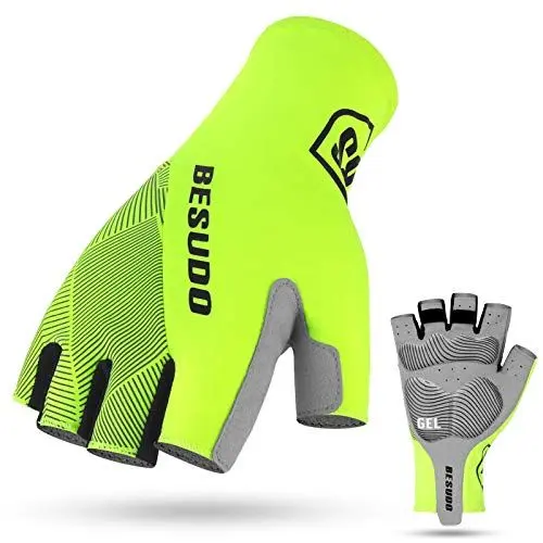 Produktbild: Besudo Fahrradhandschuhe Herren Damen Sommer - Fahrrad Handschuh Sommer Halbfinger - MTB Rennrad Handschuhe Fahrrad Radsport Handschuhe Gel Radhandschuhe Fingerlos-G-M