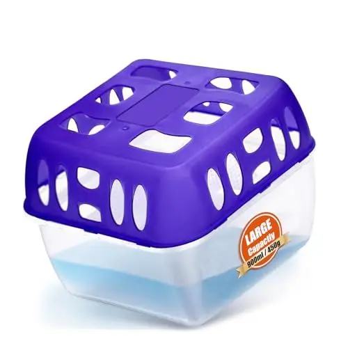 Produktbild: Besvic Luftentfeuchter ohne Strom, Raumentfeuchter mit Luftentfeuchter Nachfüllpack 450g, Entfeuchter Nachfüllbar, Wiederverwendbar für Küche, Bad & Wohnzimmer, Schimmel- und Geruchsschutz