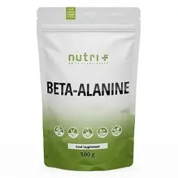 Produktbild: Beta Alanin Pulver 500 g - vegan rein hochdosiert und ohne Zusätze - Pre Workout Booster - Nutri + ß Alanine Powder - ideal als Trainingsbooster