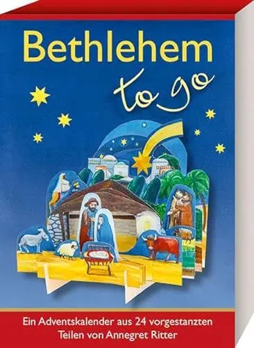 Produktbild: Bethlehem - to go: Ein Adventskalender aus 24 vorgestanzten Teilen (Adventskalender für Erwachsene: zum täglich Basteln)