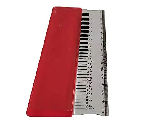 Produktbild: Betonrissmesser Breitenlineal Breitenrissmesser, Rissbreitenmesser
