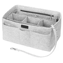 Produktbild: Betoores Taschenorganizer für Frauen Handtasche, Filz Taschen Organisator Multifunktional Kosmetikorganizer, Windeltasche Organizer - L