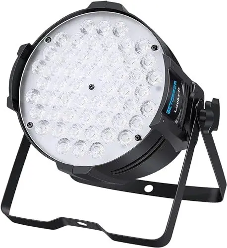 Produktbild: BETOPPER LED Par Licht Bühnenlicht, 54×2W Discolicht Partylicht DJ Licht, Scheinwerfer DMX512 Steuerung kaltweiß/Warmweiß Lichteffekte Strobe Bühnenbeleuchtung für Kirche,Hochzeit,Party,Studio,Theater